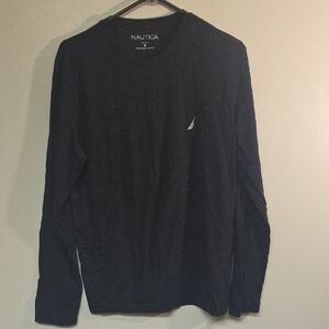 Nautica Men's Charcoal Long Sleeve Tee #167